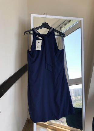 Нарядное синее платье yumi2 фото