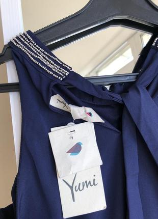 Нарядное синее платье yumi5 фото