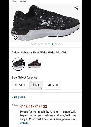 Under armour women's charged rogue running shoes - black, uk 44