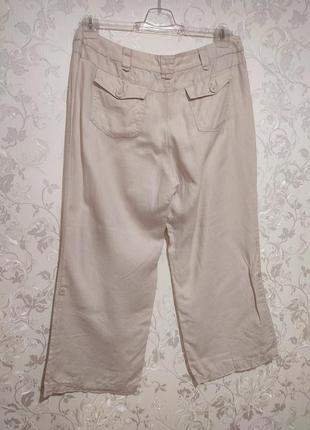 Лляні штани палаццо великого розміру батал брюки7 фото