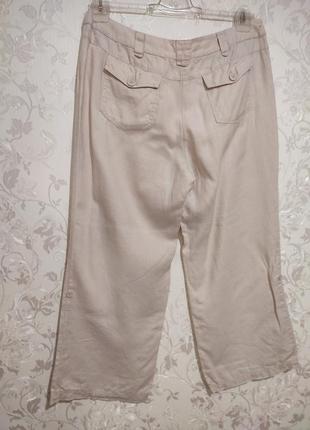 Лляні штани палаццо великого розміру батал брюки3 фото