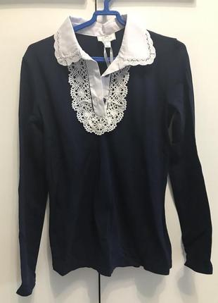 Шикарная нарядная блуза в школу на девочку 152 р2 фото