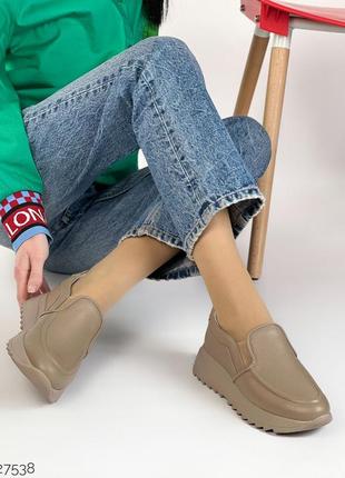 Шкіряні мокасини5 фото