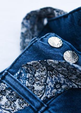 Сині джинси палаццо для дівчаток 4, 5, 6, 7, 8, 9, 10 років туреччина3 фото