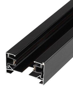 Трековый шинопровод luminaria rail-2m black однофазный