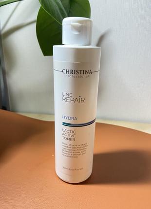 Тонер для обличчя christina line repair hydra lactic active toner з молочною кислотою, 300 мл