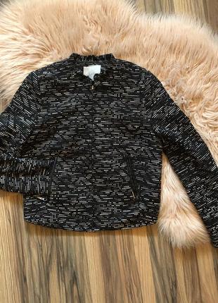 Твідовий піджак на блискавці h&m