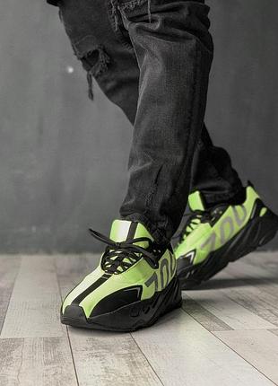 Adidas yeezy boost 700 black green, кросівки адідас ізі 700 чоловічі, чоловічі кросівки адідас ізі буст 700 6