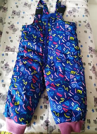 Полу комбез тёплый, зимние штаны