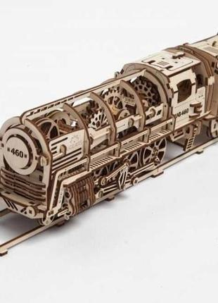Модель-конструктор дерев'яний "локомотив" від ugears3 фото