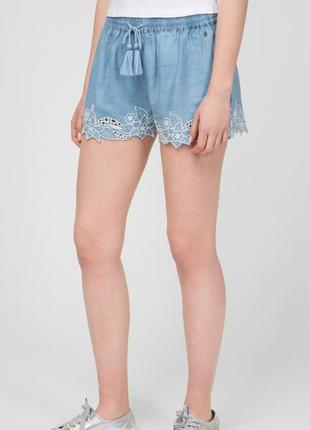 Pepe jeans жіночі блакитні шорти elvira