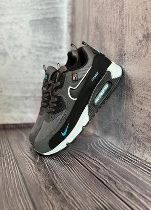 Чоловічі кросівки nike air max 90 grey blue