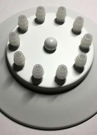 Стельова основа для світильника на 10 отворів (круг 200 мм) колір білий