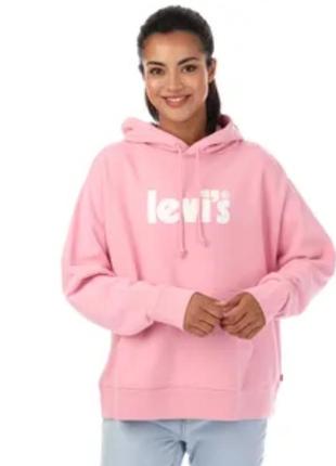 Світшот/худі levi's без блискавки жіночий рожевий

#толстовка з капюшоном