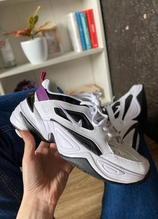 Знижка nike m2k black/white nik-0345  жіночі кросівки демі весна осінь білі з чорним скидка женские кроссовки найк демисезонные белые с черным