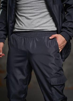 Чоловічі спортивні повсякденні штани софтшел графіт7 фото