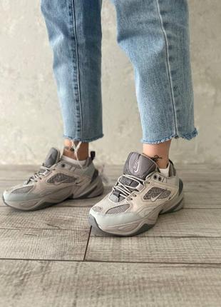 Nike m2k tekno grey сірий, замша, текстиль 🔥1 фото