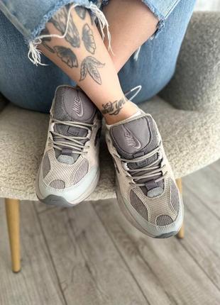 Nike m2k tekno grey сірий, замша, текстиль 🔥3 фото