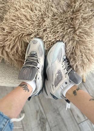 Nike m2k tekno grey сірий, замша, текстиль 🔥8 фото