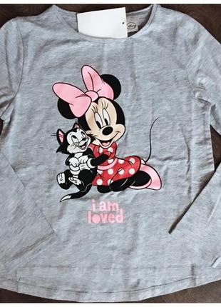 Набор регланов h&m minnie mouse disney/дисней/минни маус/топ/кофта/с блестками/ 122-128см3 фото