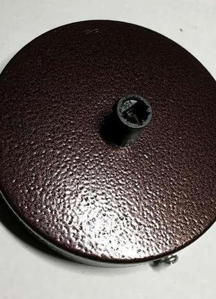 Настінно-стельова основа для світильника (круг 100 мм) колір коричневий