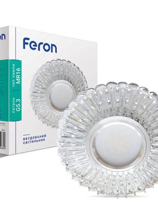 Вбудований світильник feron 7312b з led підсвічуванням