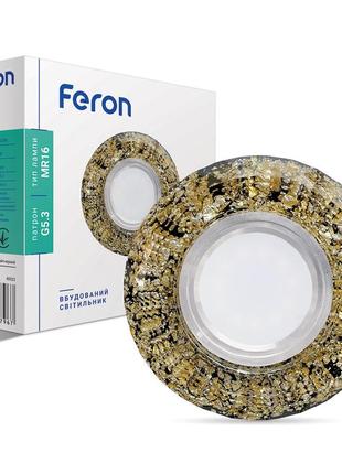 Вбудований світильник feron cd830 з led підсвічуванням