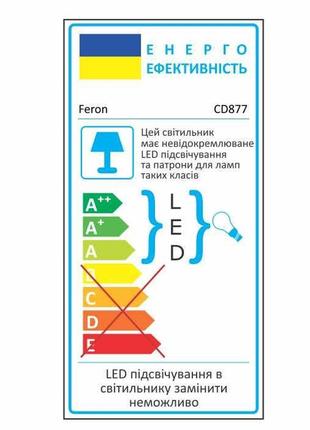 Вбудований світильник feron cd877 з led підсвічуванням прозорий3 фото