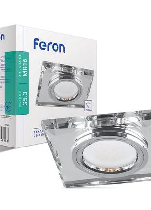 Вбудований світильник feron 8150-2 срібло срібло1 фото