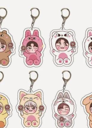 Брелок k-pop стрей кидс skzoo чанбин stray kids дваекка (гибрид свиньи и кролика) dwaekkі