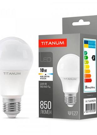 Led лампа titanum a60 10w e27 4100k