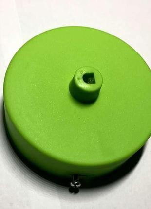 Пластикова стельова основа для світильника (круг 100 мм) колір зелений