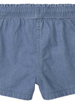 Шорты джинсовые для девочки lupilu lidl 408419 122-128 см (6-8 years) синий2 фото