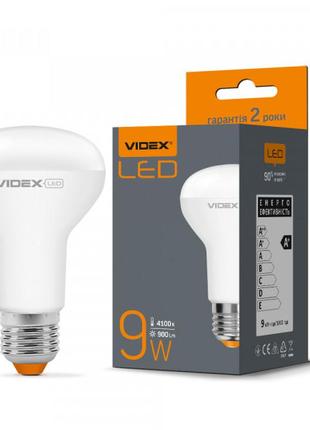 Led лампа videx  r63e 9w e27 4100k