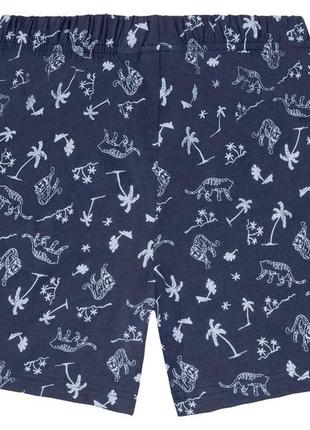 Пижамные шорты хлопковые с принтом для мальчика pepperts lidl 372019 134-140 см (8-10 years) темно-синий2 фото