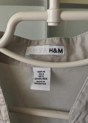 Блуза базовая  серая h&m3 фото