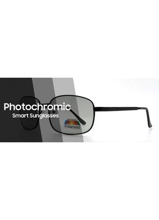 Очки солнцезащитные фотохромные хамелеоны vivibee v4006 черные5 фото
