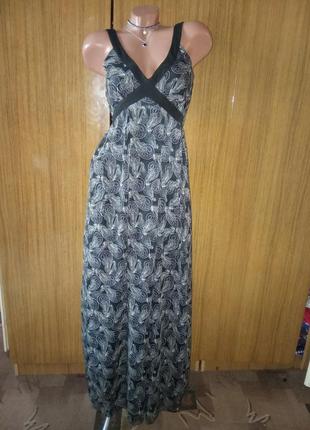 Шифонова сукня з принтом "огірок"