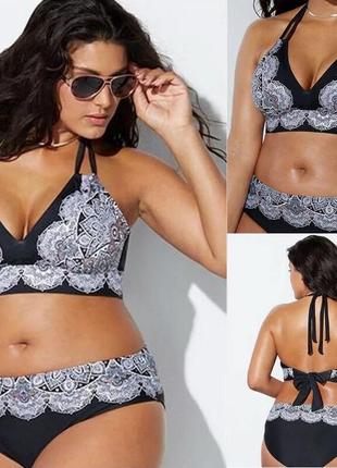 Купальник роздільний великого розміру,купальник ботал