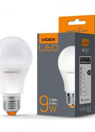 Led лампа videx  a60e 9w e27 3000k