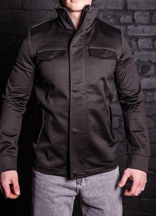 Куртка-пиджак мужская весенняя осенняя jack черная куртка мужская легкая ветровка весна осень5 фото