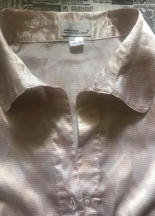 Ніжна блузка на короткий рукав jurgen michaelsen розмір s.2 фото