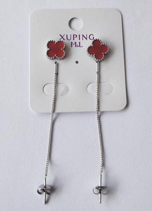 Сережки xuping ttm stainless steel довжина 7,5 см.