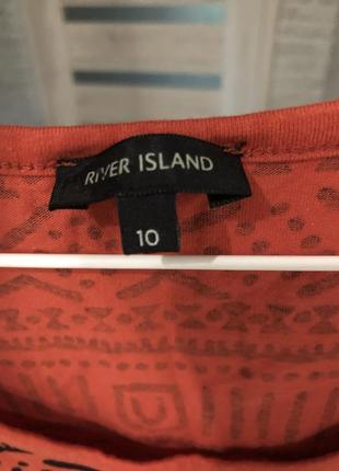 Майка river island принт геометрия узор на завязках2 фото