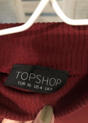 Майка topshop в рубчик2 фото