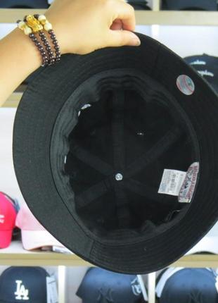 Панама шляпа ny new york yankees  (нью-йорк янкиз ) черная 56-58 размер4 фото
