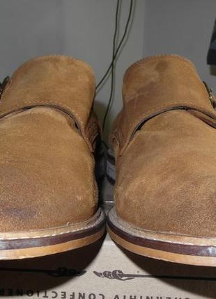 Туфлі-монки next double buckle suede monk shoes4 фото