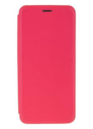 Чехол-книжка кожа для xiaomi poco m3 pro цвет малиновый
