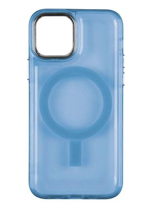 Чехол tpu lollipop with magsafe для iphone 12/12 pro цвет light blue