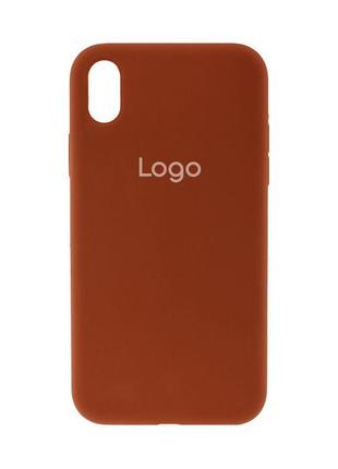 Чохол для iphone xr silicone case full size aa  колір 37 rose red3 фото